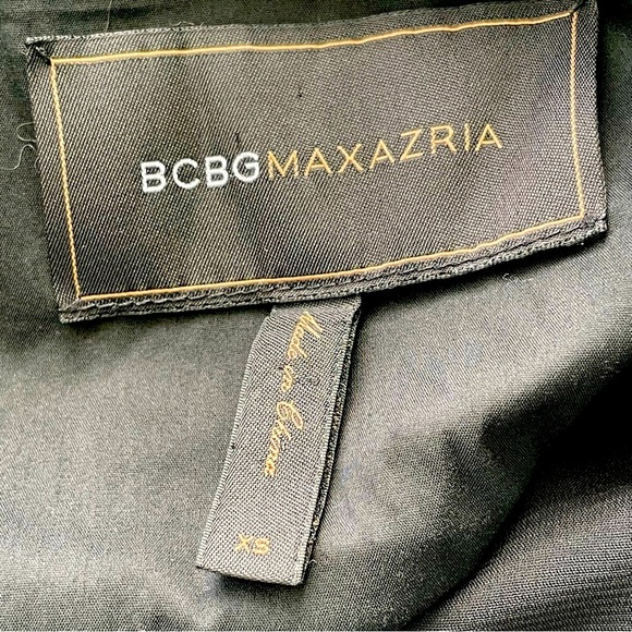 BCBG MaxAzria  Sheer Ruffle Back Cropped Blazer Size XS - Picture 8 of 10